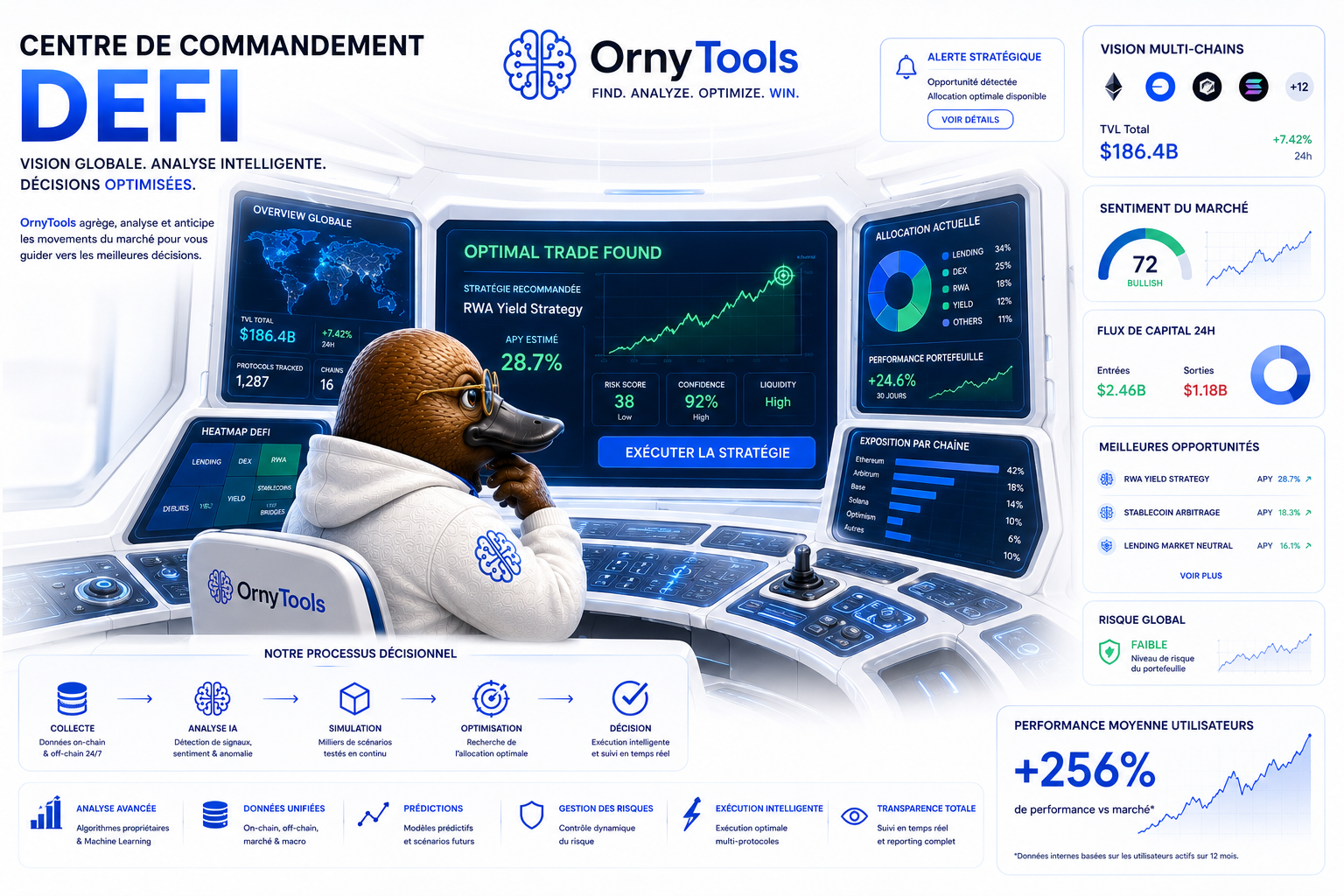 OrnyTools — DeFi Command Center